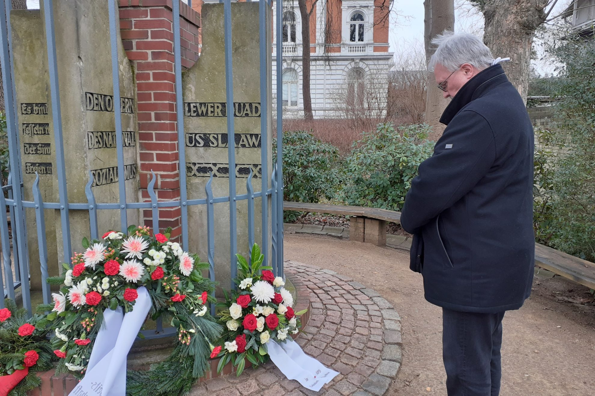 Hans-Dieter Helms gedenkt den Opfern des Holocaust
